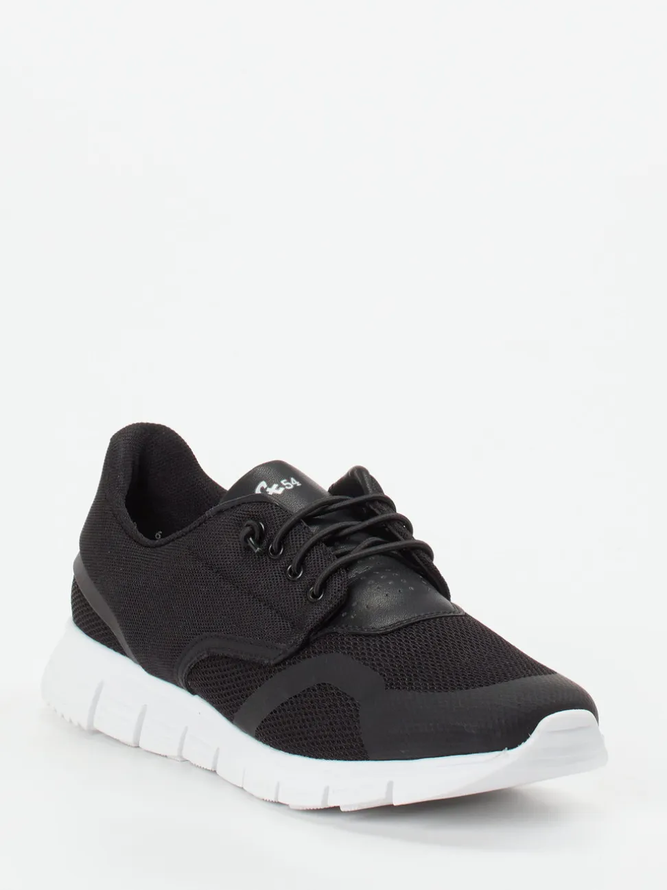 Sioux – Sneaker aus Textil und Mesh schwarz