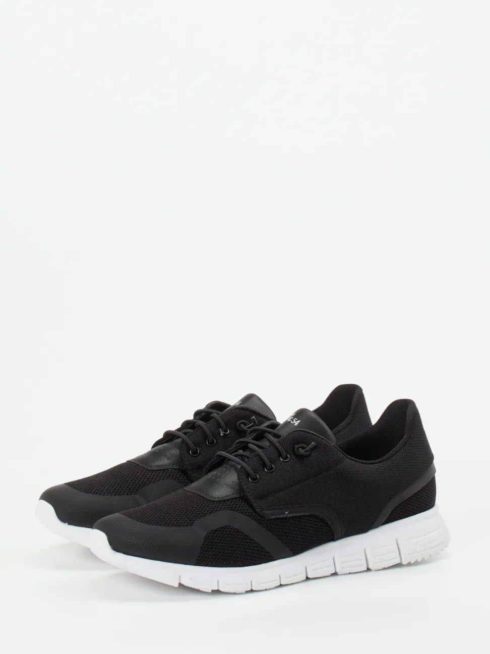 Sioux – Sneaker aus Textil und Mesh schwarz