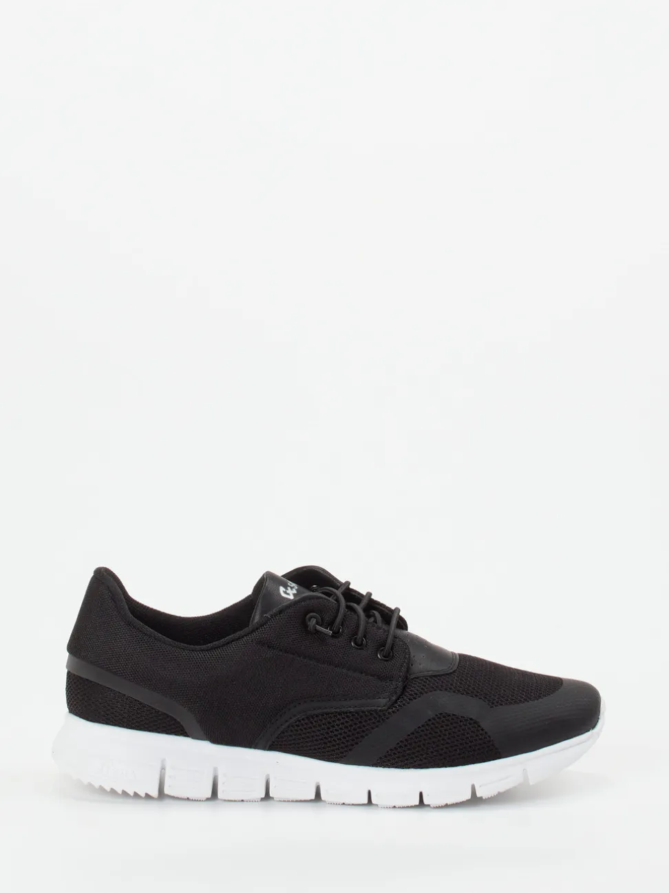 Sioux – Sneaker aus Textil und Mesh schwarz