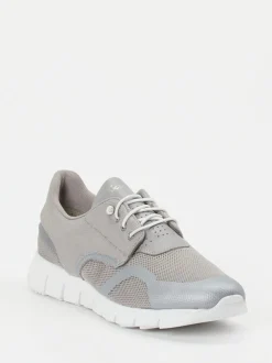 Sioux – Sneaker aus Textil in Hellgrau