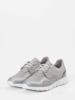 Sioux – Sneaker aus Textil in Hellgrau