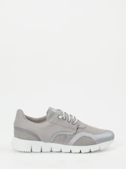 Sioux – Sneaker aus Textil in Hellgrau