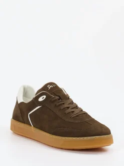 Sioux – Sneaker aus Veloursleder Schokobraun