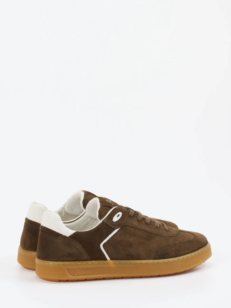 Sioux – Sneaker aus Veloursleder Schokobraun