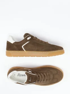 Sioux – Sneaker aus Veloursleder Schokobraun