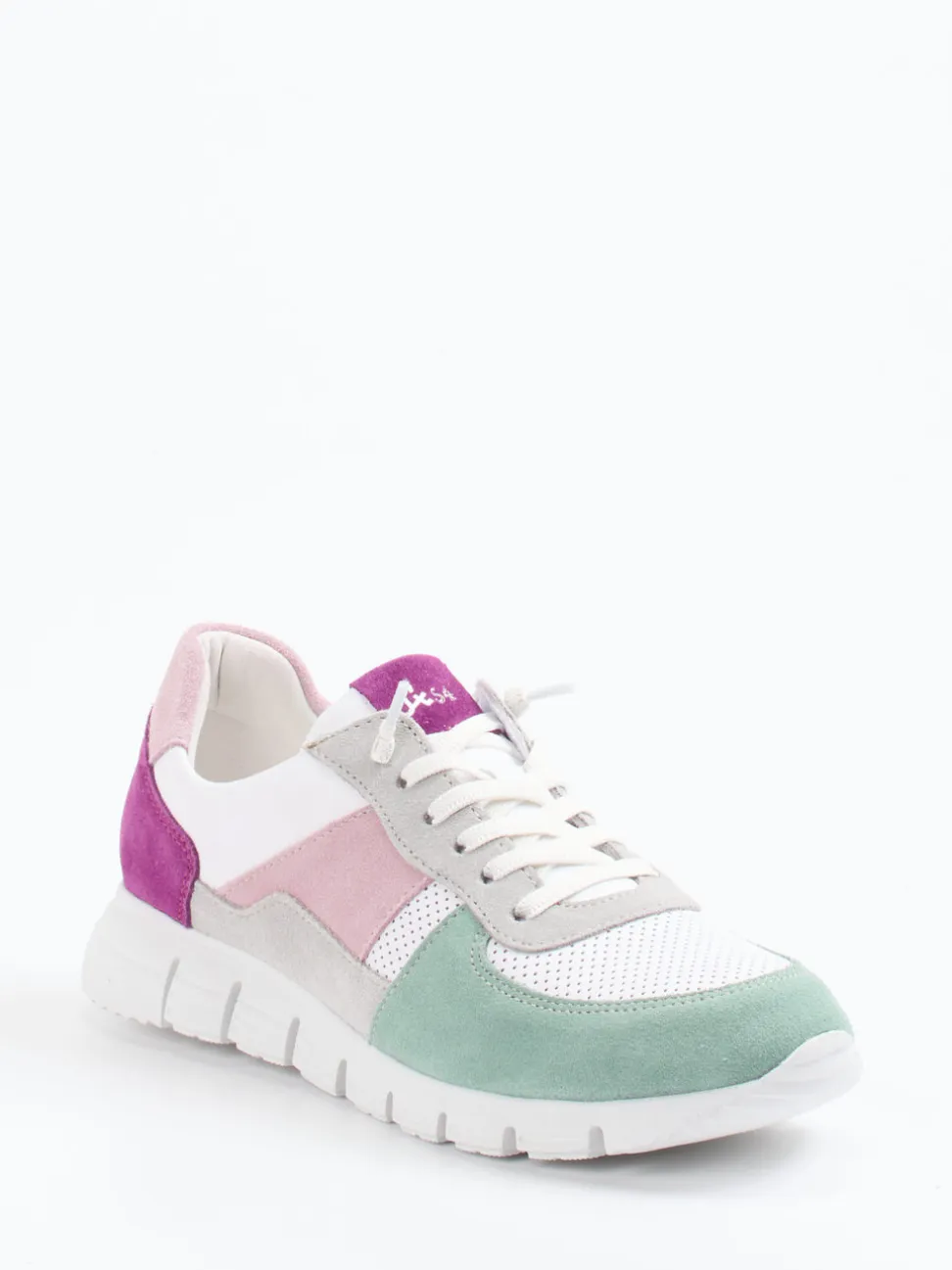 Sioux – Sneaker aus Veloursleder und Mesh multi