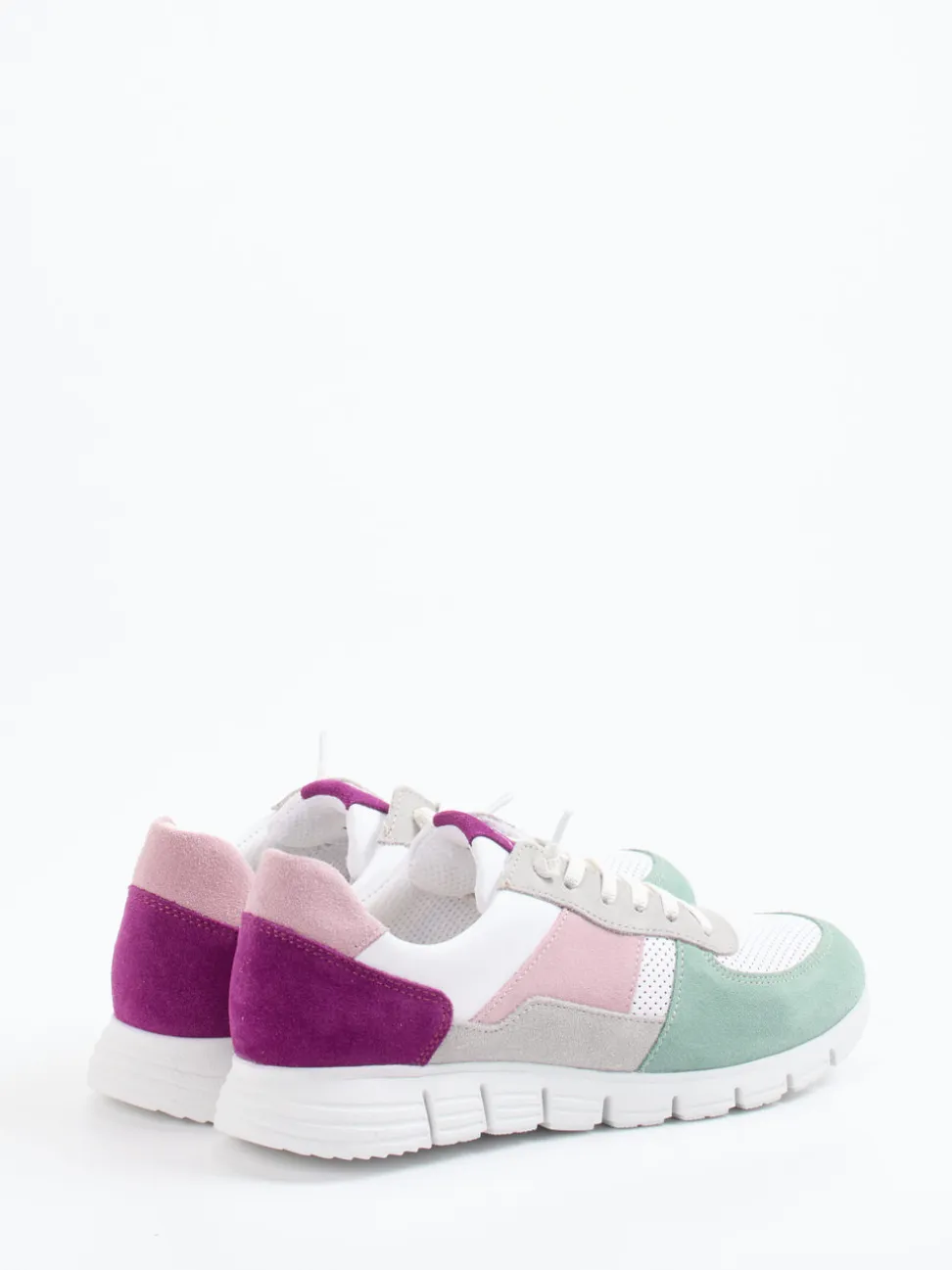 Sioux – Sneaker aus Veloursleder und Mesh multi