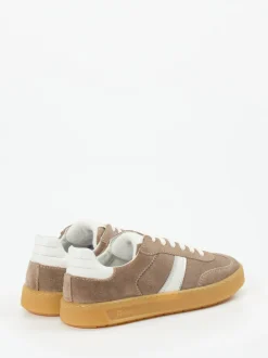 Sioux – Sneaker aus Veloursleder in Taupe
