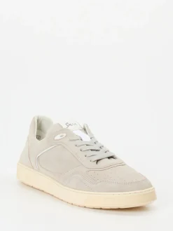 Sioux – Sneaker aus Veloursleder in Hellbeige