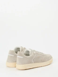 Sioux – Sneaker aus Veloursleder in Hellbeige