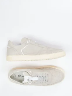 Sioux – Sneaker aus Veloursleder in Hellbeige