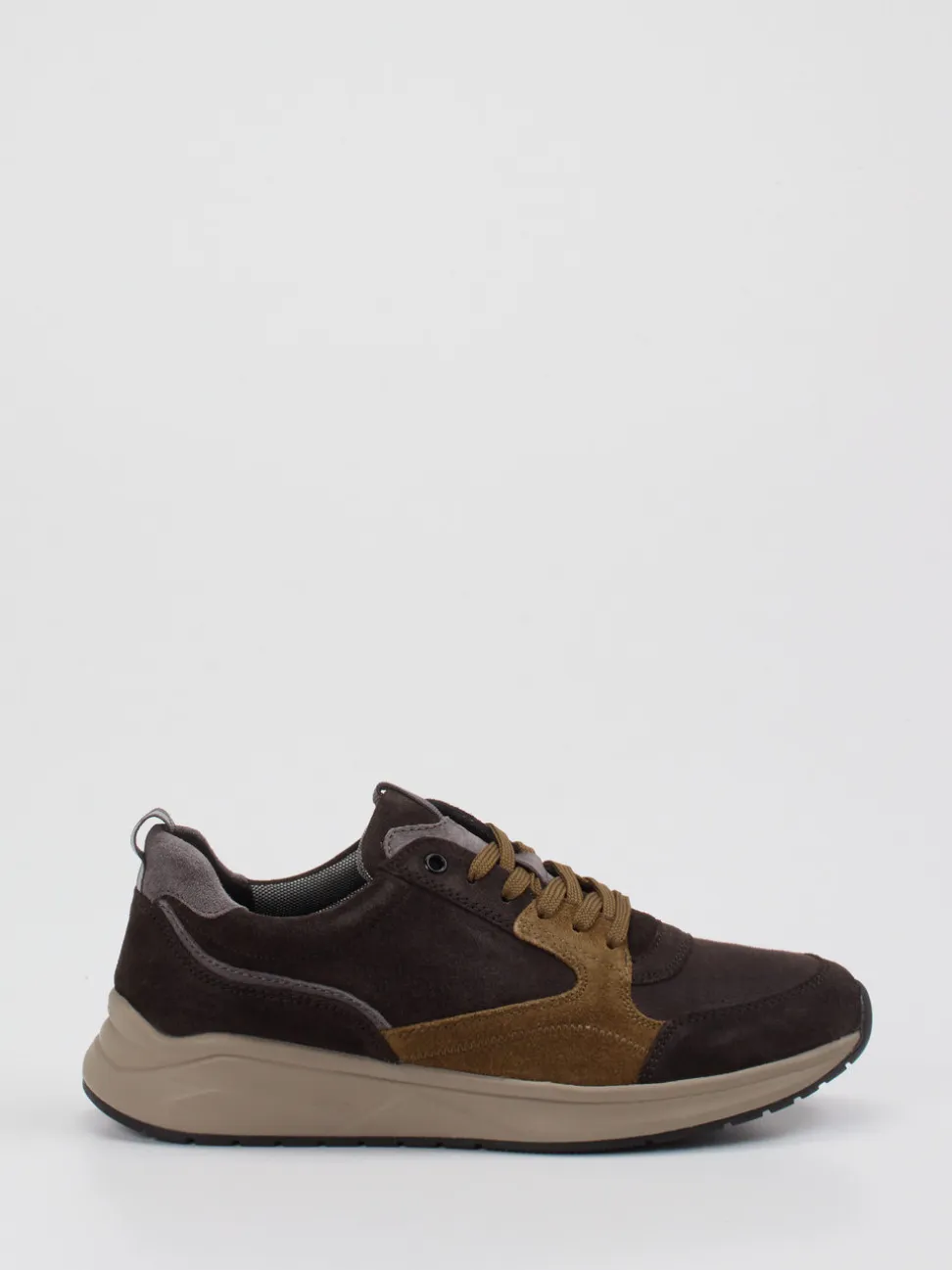 Sioux – Sneaker aus Veloursleder Dunkelbraun