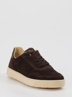 Sioux – Sneaker aus Veloursleder Dunkelbraun