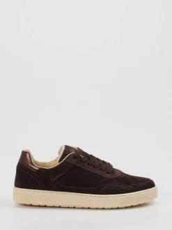 Sioux – Sneaker aus Veloursleder Dunkelbraun