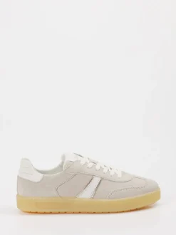 Sioux – Sneaker aus Veloursleder beigegrau