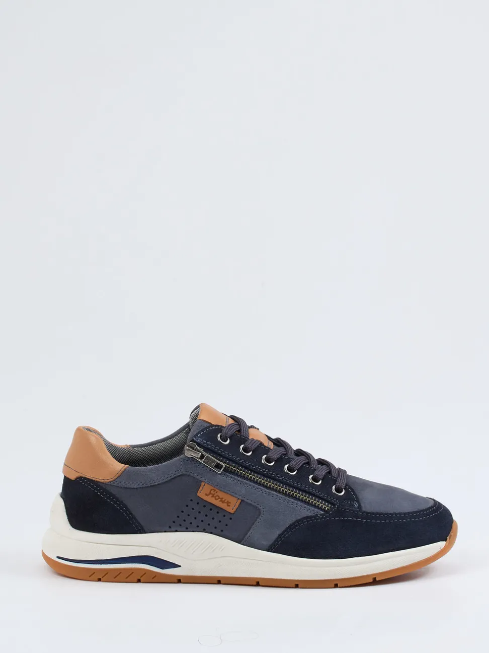 Sioux – Sneaker aus Veloursleder in Dunkelblau