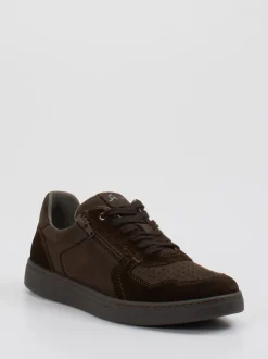 Sioux – Sneaker aus Veloursleder Dunkelbraun