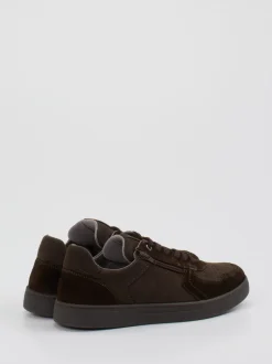 Sioux – Sneaker aus Veloursleder Dunkelbraun