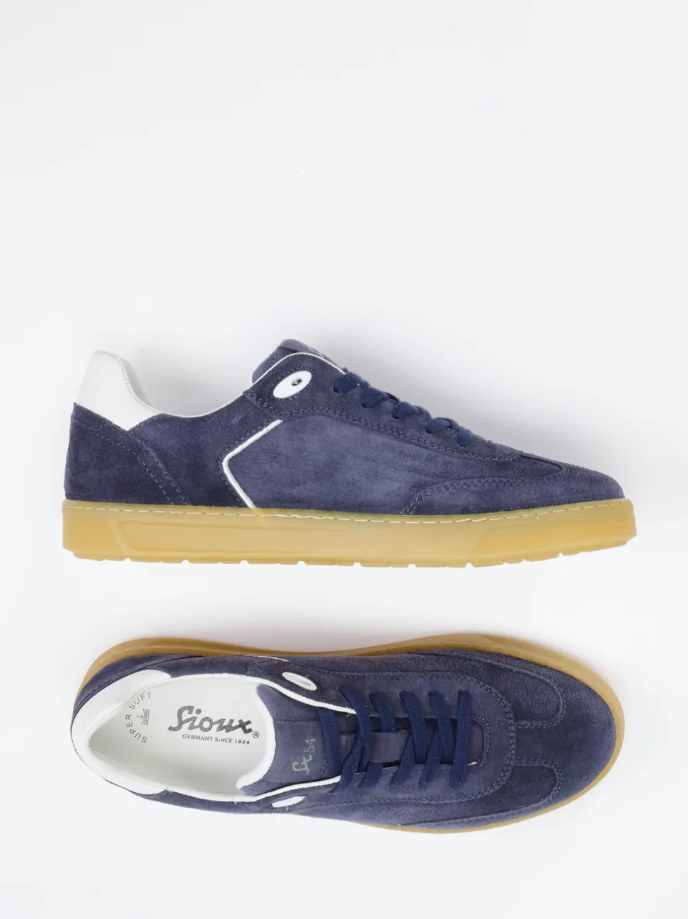 Sioux – Sneaker aus Veloursleder Dunkelblau