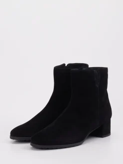 Sioux – Stiefelette aus Veloursleder schwarz