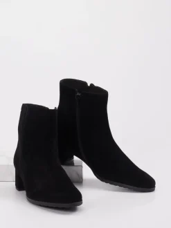 Sioux – Stiefelette aus Veloursleder schwarz