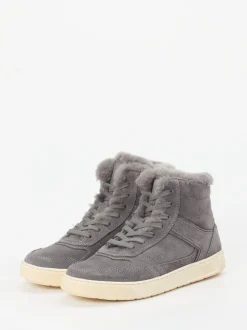 Sioux – Stiefelette aus Veloursleder grau warmgefüttert