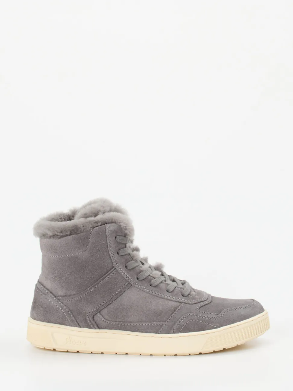 Sioux – Stiefelette aus Veloursleder grau warmgefüttert