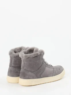 Sioux – Stiefelette aus Veloursleder grau warmgefüttert