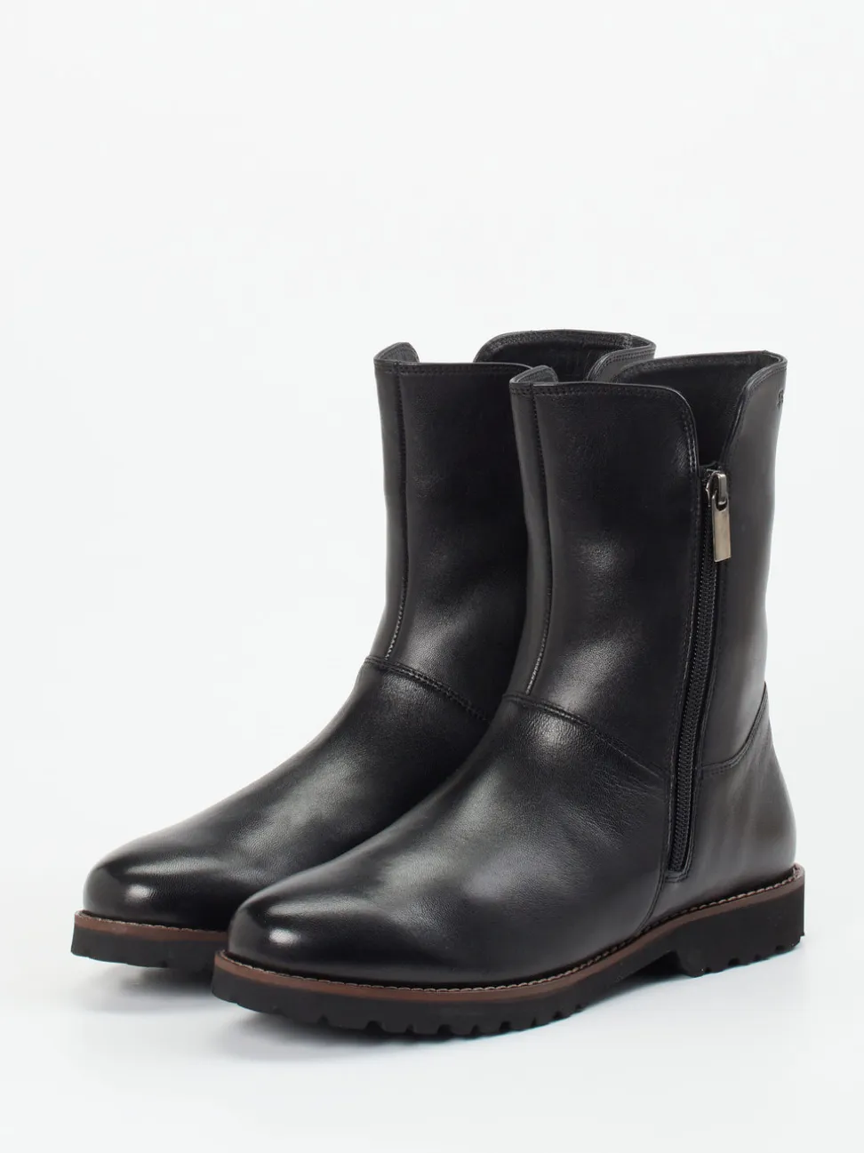 Sioux – Stiefeletten aus Kalbleder in Schwarz