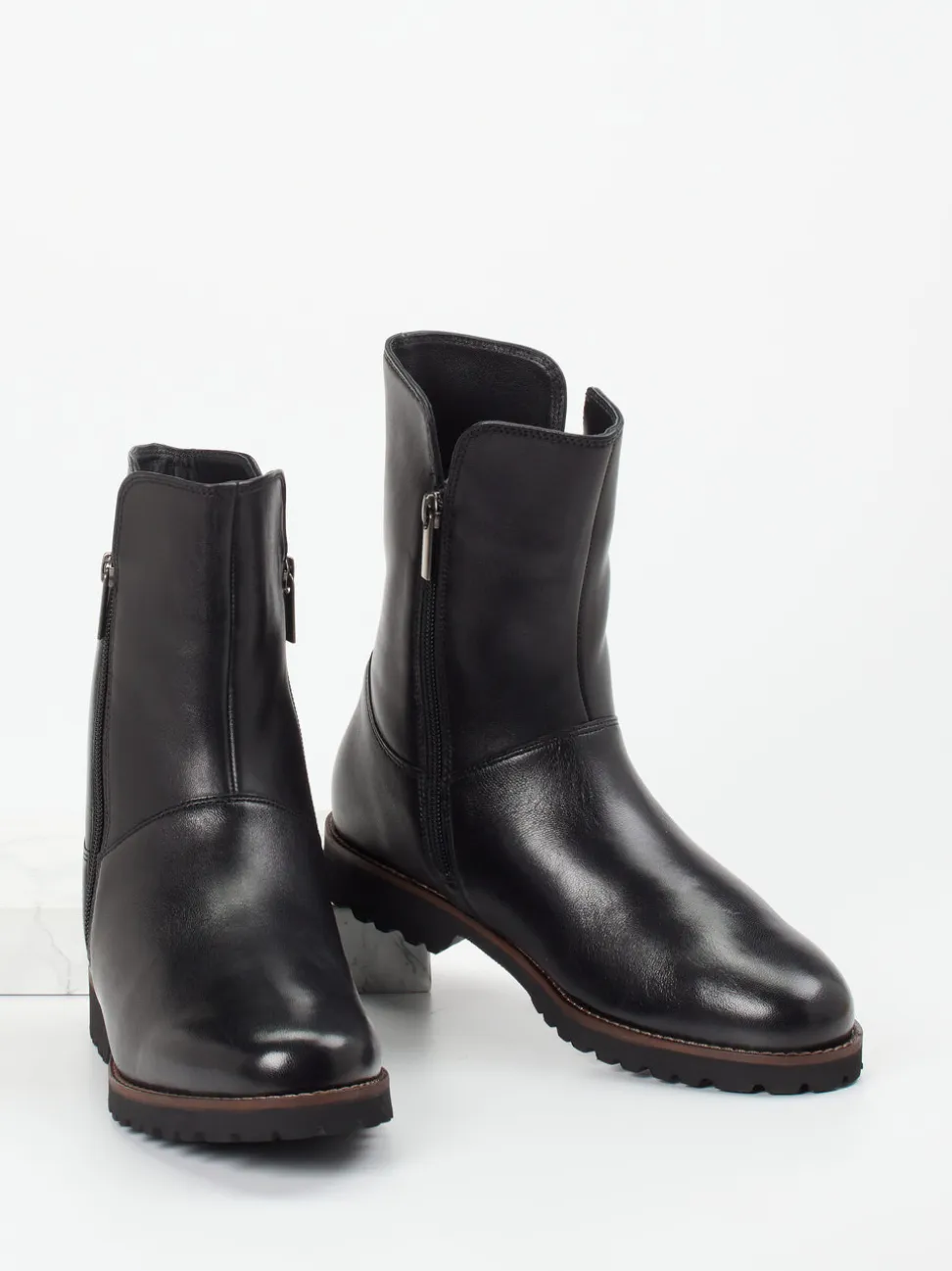Sioux – Stiefeletten aus Kalbleder in Schwarz