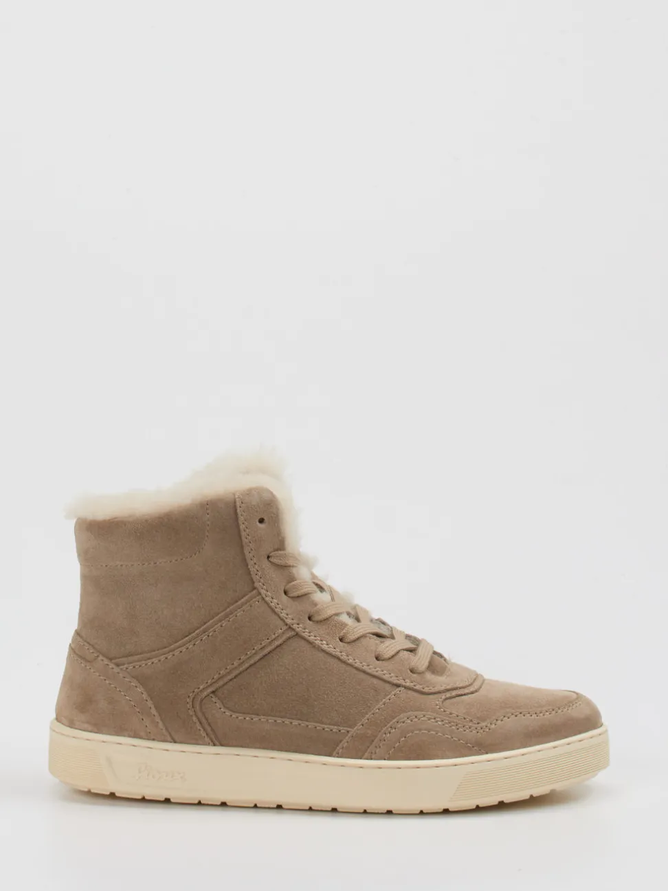 Sioux – Stiefeletten aus Veloursleder sandbeige