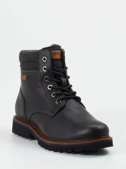 Sioux – Winterboots aus Fettleder in Schwarz