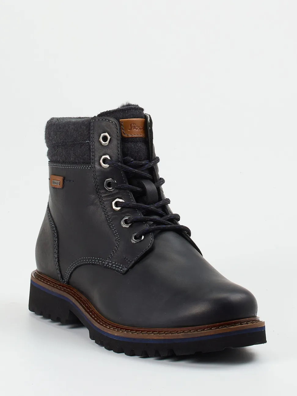 Sioux – Winterboots aus Fettleder in Schwarz