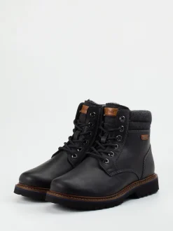 Sioux – Winterboots aus Fettleder in Schwarz