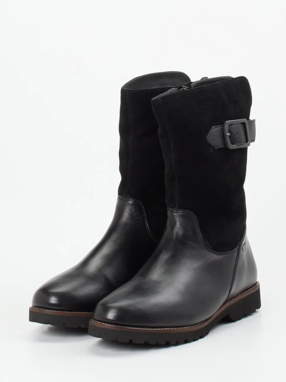 Sioux – Winterstiefel aus Leder in Schwarz