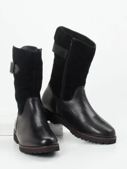 Sioux – Winterstiefel aus Leder in Schwarz