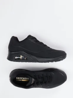 Skechers – Chunky Sneaker aus Synthetik schwarz