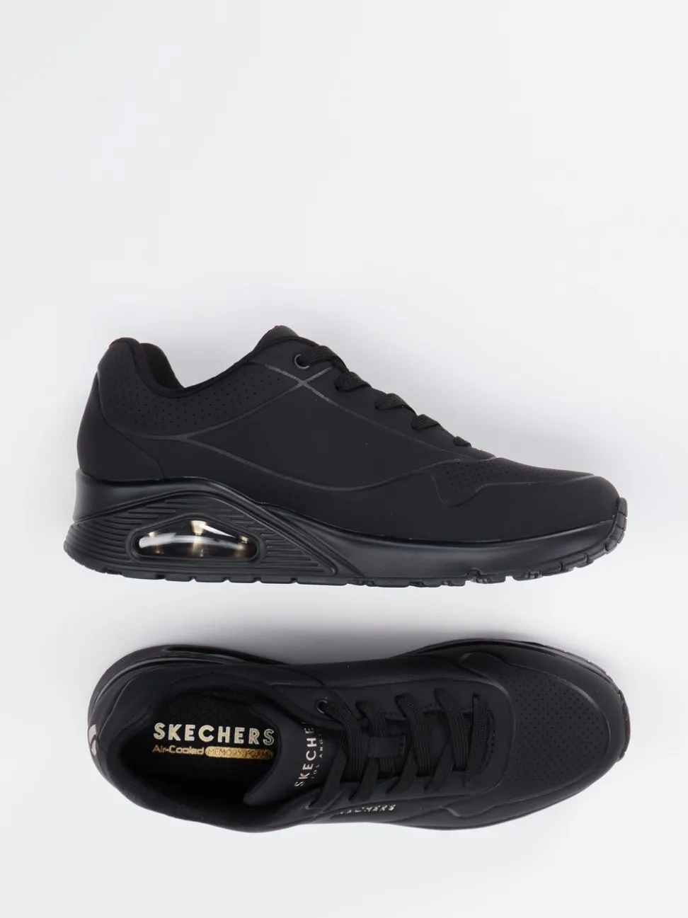 Skechers – Chunky Sneaker aus Synthetik schwarz