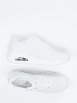 Skechers – Chunky Sneaker aus Synthetik weiß