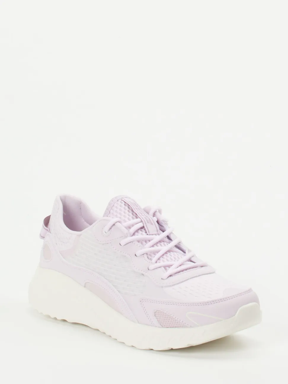 Skechers – Freizeitsneaker aus Textil in Pastellflieder