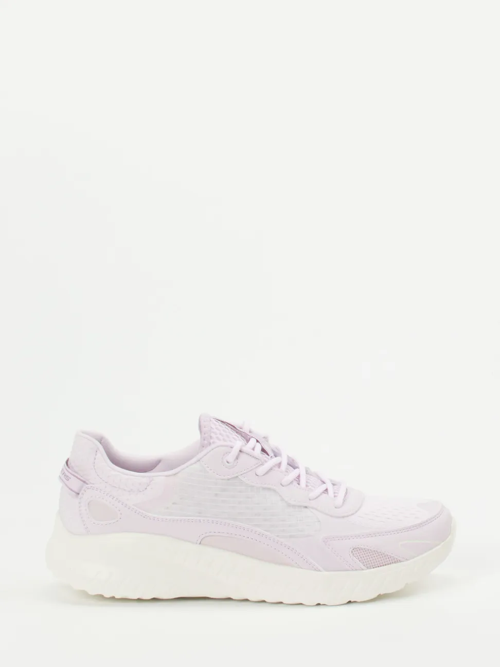 Skechers – Freizeitsneaker aus Textil in Pastellflieder