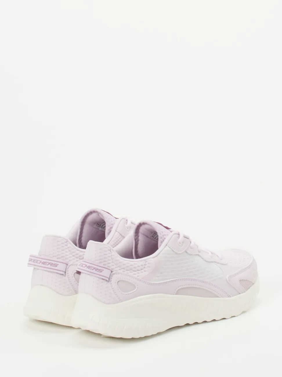 Skechers – Freizeitsneaker aus Textil in Pastellflieder
