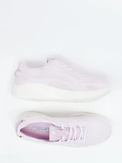 Skechers – Freizeitsneaker aus Textil in Pastellflieder