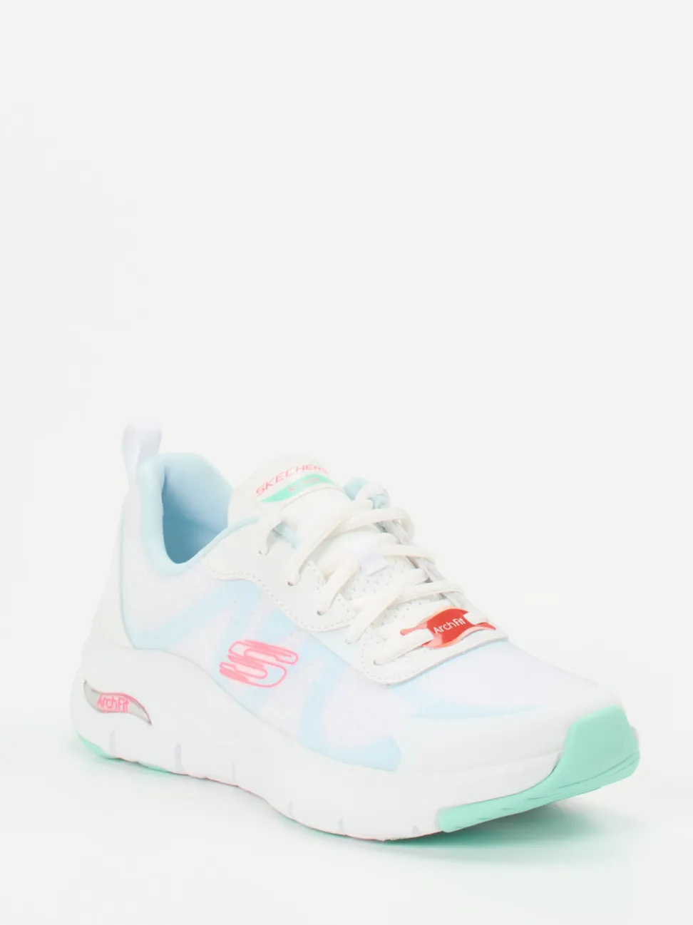 Skechers – Performance-Sneaker aus Mesh in Weiß