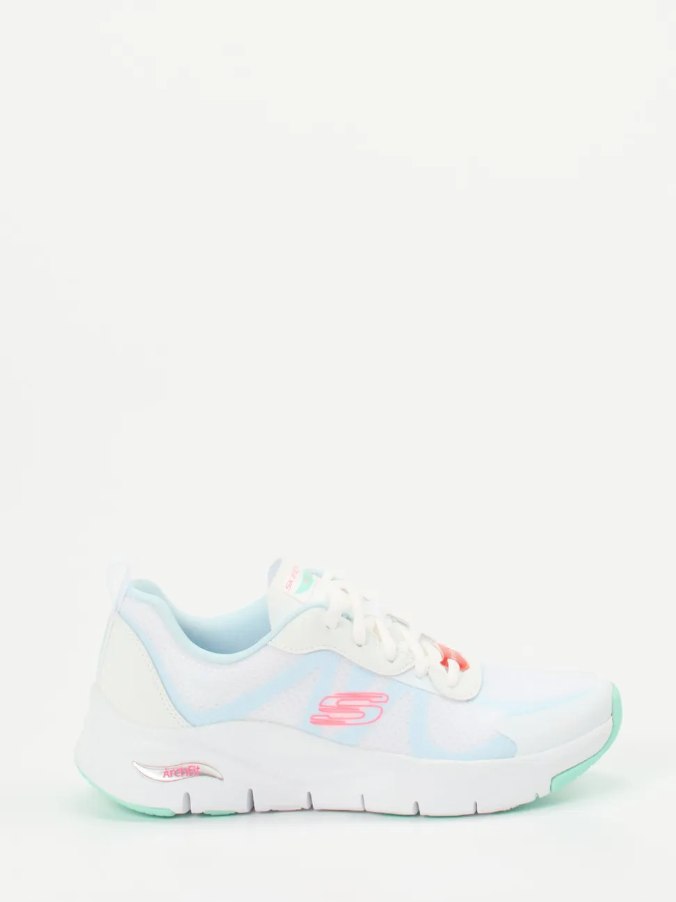 Skechers – Performance-Sneaker aus Mesh in Weiß