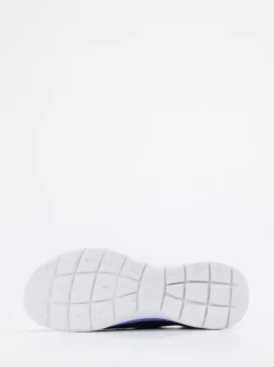 Skechers – Slip-On Sneaker aus gestricktem Textil blau