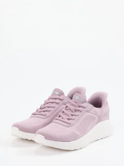 Skechers – Slip-On Sneaker aus Meshtextil Flieder
