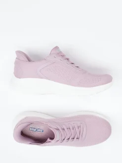 Skechers – Slip-On Sneaker aus Meshtextil Flieder