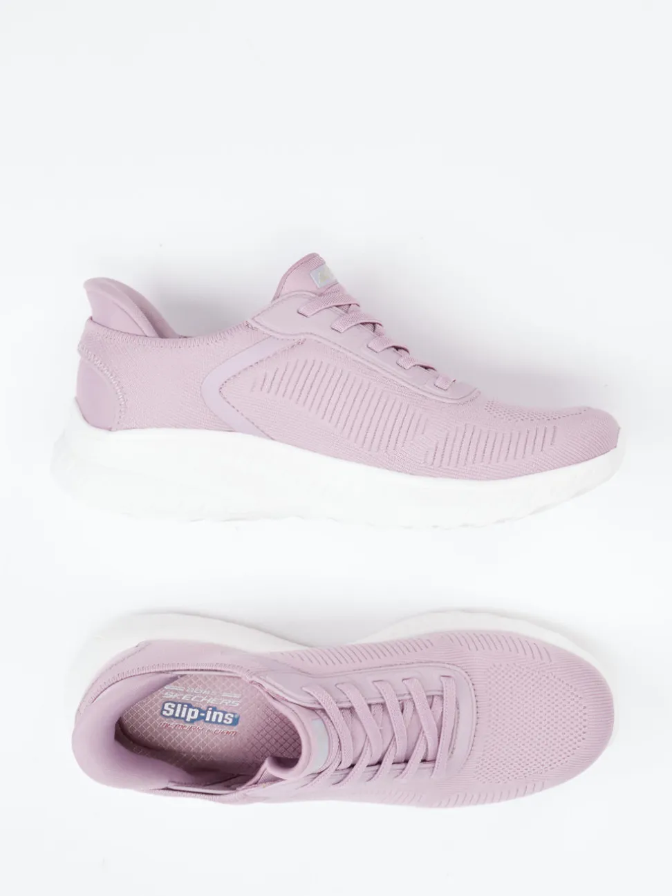 Skechers – Slip-On Sneaker aus Meshtextil Flieder