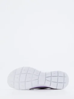 Skechers – Slip-On Sneaker aus Mesh-Textil grau